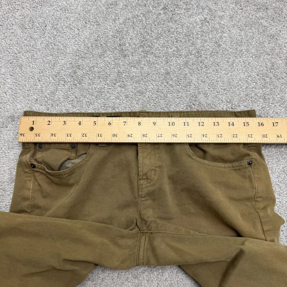J.Crew Toothpick Ankle Denim Jeans Womens 29 Brown Mid Rise Cotton Blend Stretch